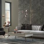 Larissa Sitzgarnitur, Luxus braun und grau 1 Dreier-Sessel + 1 Sessel